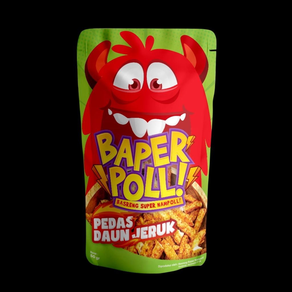 

Basreng Super Nampol Pedas Daun Jeruk 50 gram / Basreng Pedas Daun Jeruk 50 gram