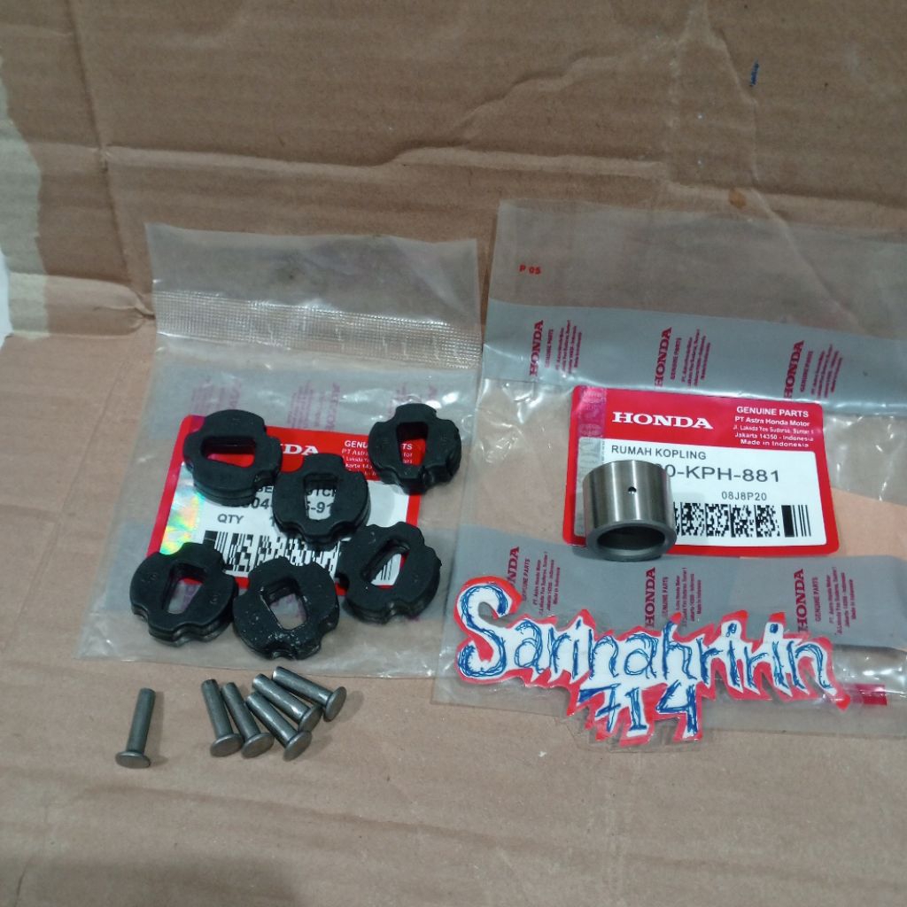 BOS RUMAH KOPLING+KARET KOPLING KHARISMA SUPRA X 125 KIRANA KARBU KPH