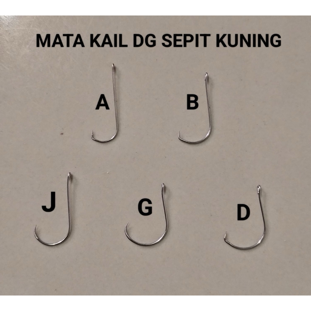 MATA KAIL UDANG GALAH HAND MADE SEPIT KUNING BAJA STENLISS STELL ANTI KARAT