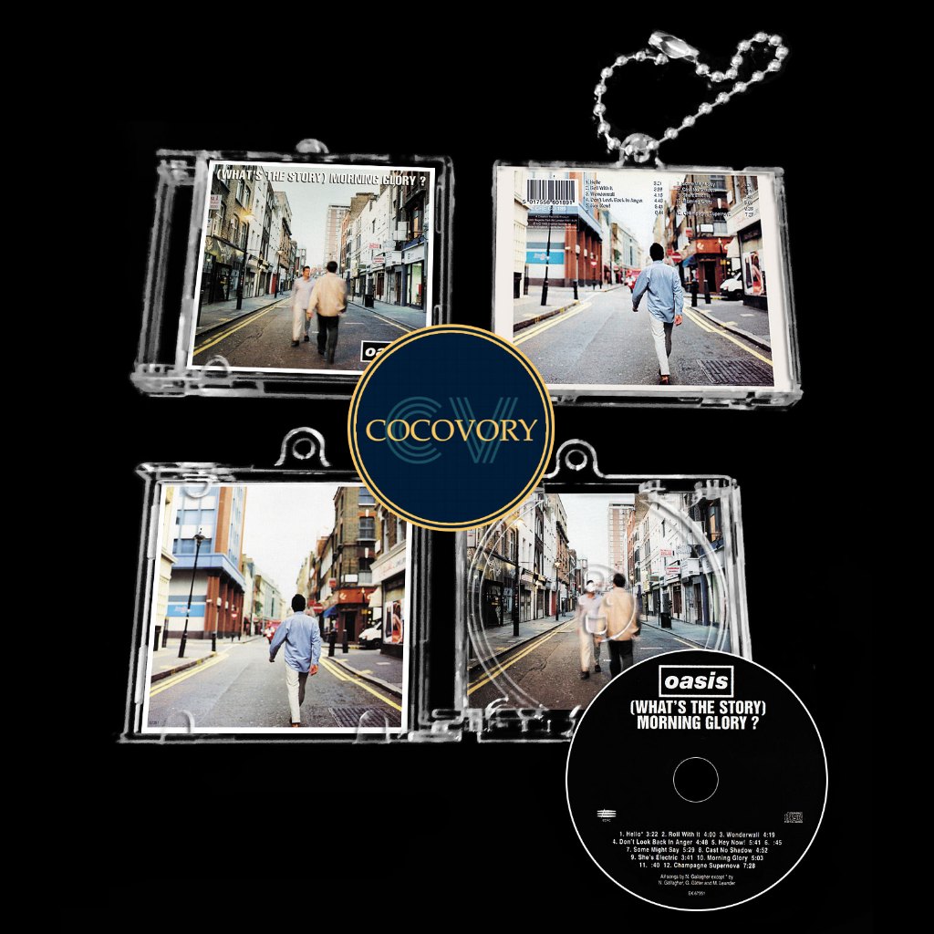 Oasis Mini CD Album Keychain NFC Gantungan Kunci dengan Fungsi Streaming Otomatis via HP Noel Liam G