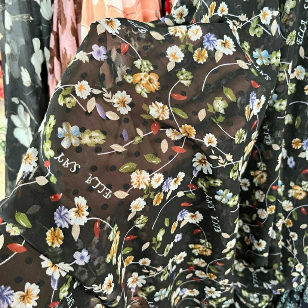 KAIN SIFON URAGIRI PREMIUM MOTIF BUNGA - KAIN SIFON RUBIAH PREMIUM MOTIF BUNGA  - KAIN SIFON MOTIF B