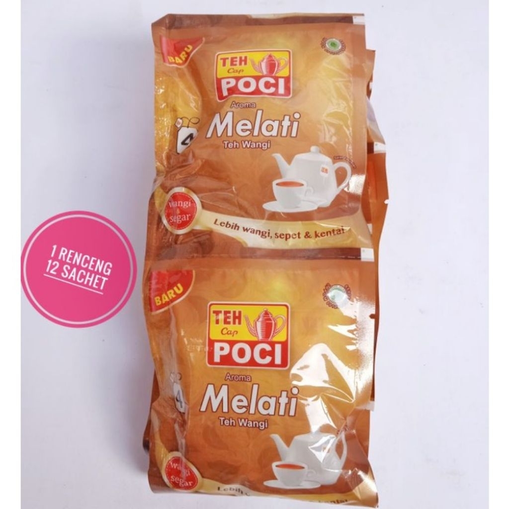 

Teh Cap POCI Aroma Melati Kemasan Renceng isi 12 Sachet