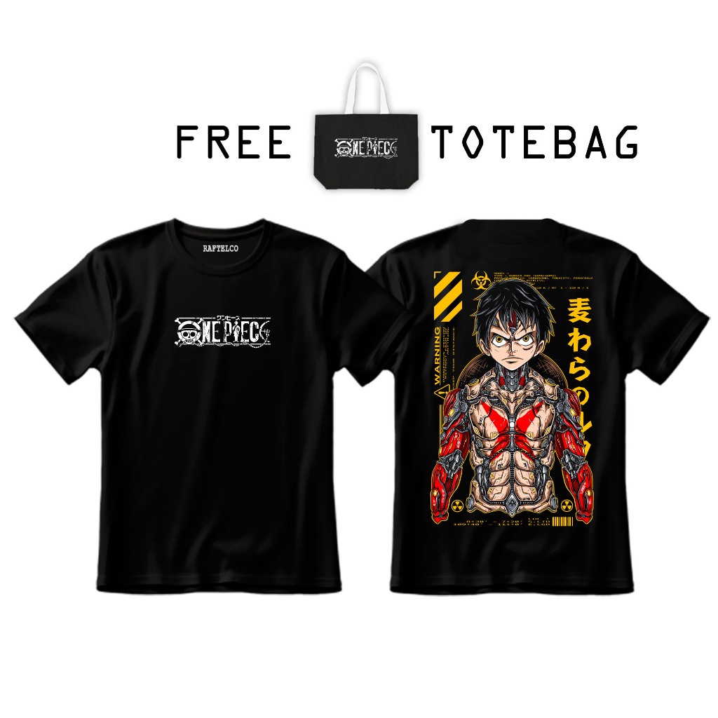 KAOS ONE PIECE - KAOS MECHA LUFFY - TSHIRT ONE PIECE - KAOS ANIME - KAOS LUFFY