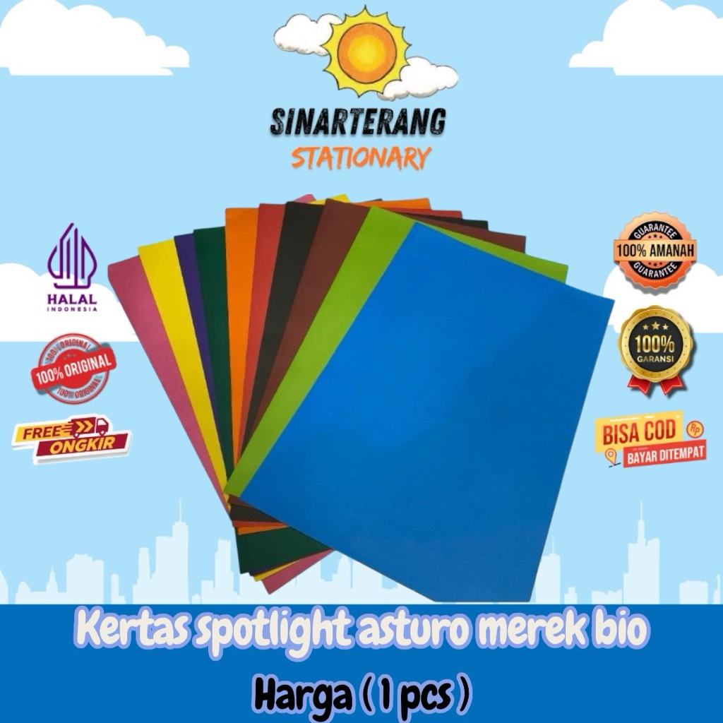 

Kertas Asturo warna 40×60cm ( 1 Pcs )