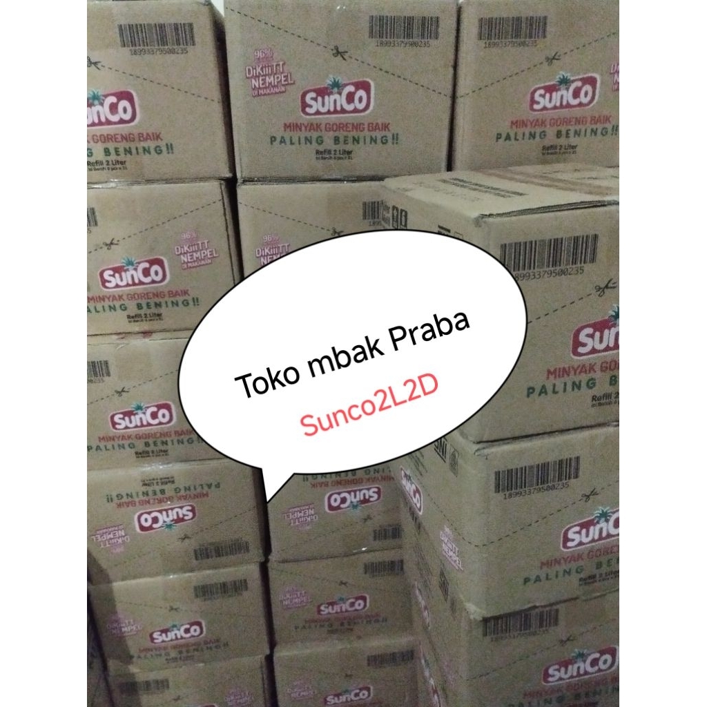 

Sunco minyak goreng paling baik 2L,12biji