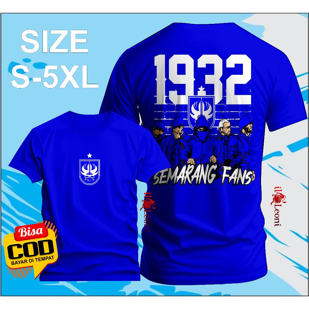 (Size S-5XL) KAOS SEMARANG FANS KAOS PSIS SEMARANG.KAOS LASKAR MAHESA JENAR KAOS SEMARANG FANS