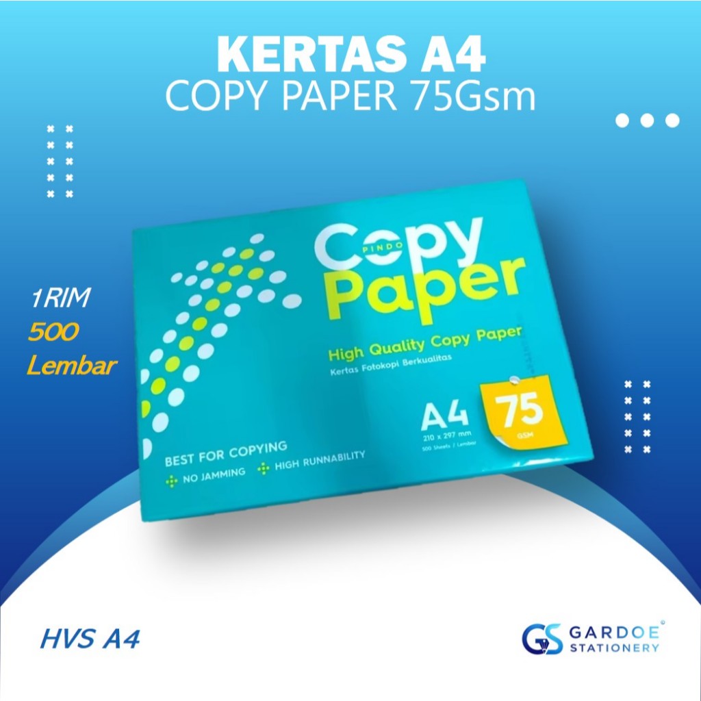 

Kertas HVS A4 75gr Copy Paper Fotocopy Putih A4 75gsm