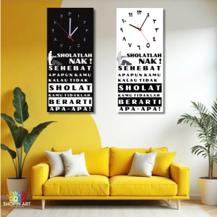 Jam Dinding Quotes aesthetic Motivasi Dekorasi Hiasan Dinding
