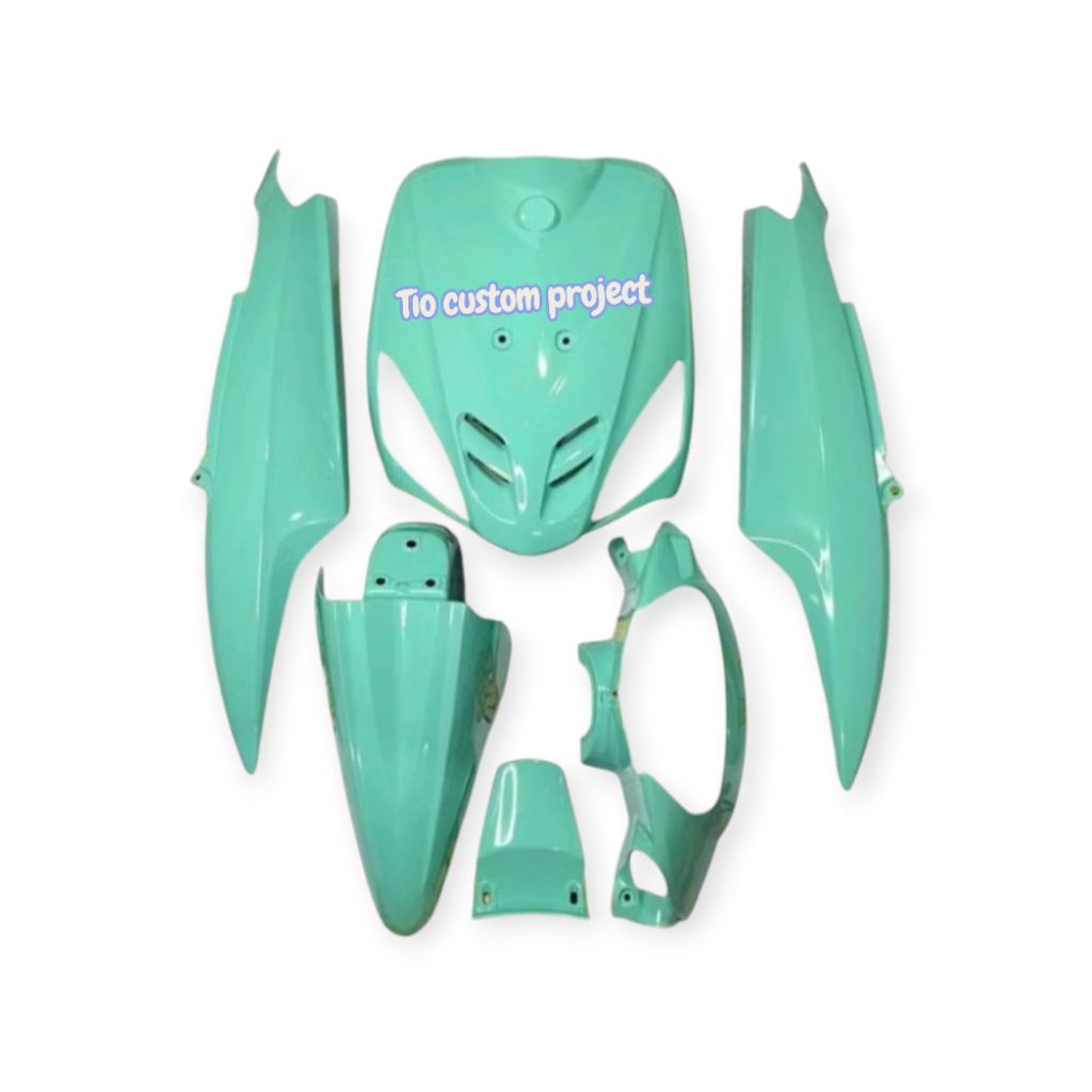 cover body custom motor Mio sporty warna hijau mint