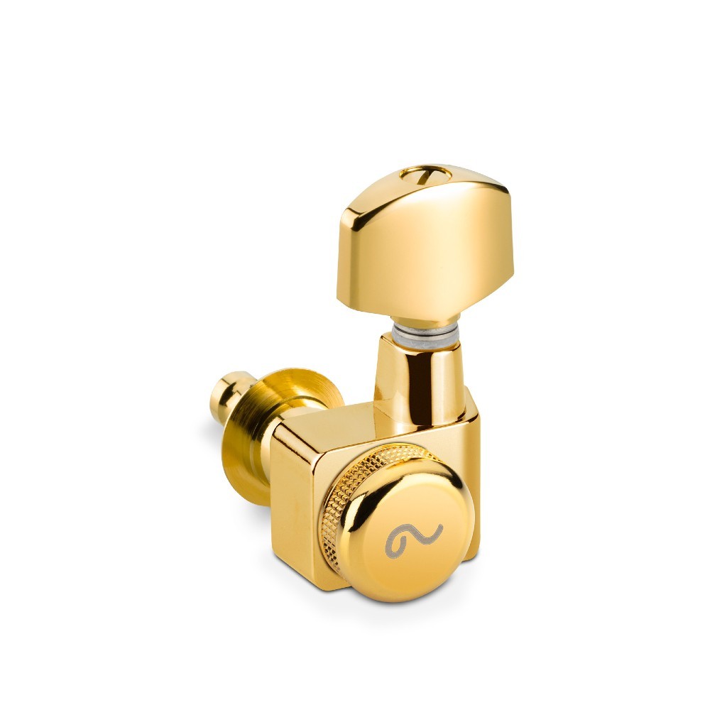 Schaller M6 Fender-Style Locking Staggered Guitar Tuner Gold Right 10560571.01.53