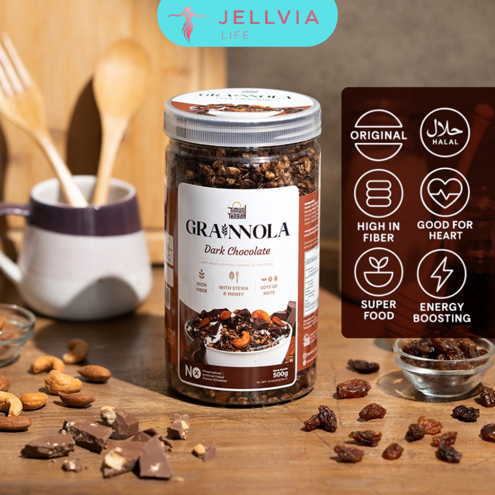 

Timur Tengah Grainnola 500gr Granola Varian Rasa Dark Chocolate Premium Original
