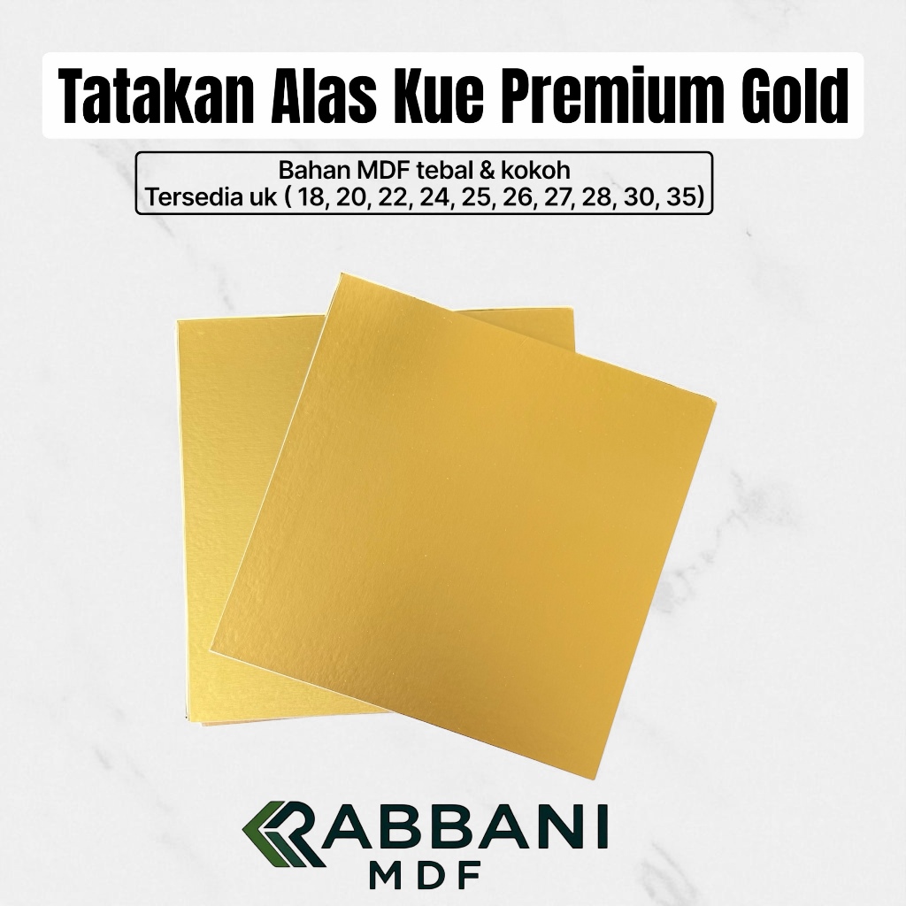 TATAKAN ALAS KUE TART PREMIUM GOLD / ALAS KUE ULANG TAHUN PER PCS