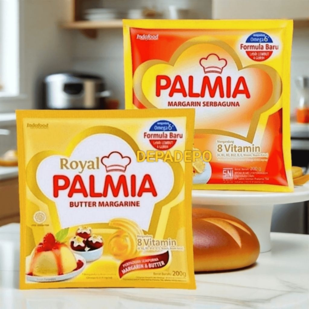 

Palmia Margarin 200gr Royal Butter atau Serbaguna – Rahasia Kue Lembut & Wangi Ala Bakery