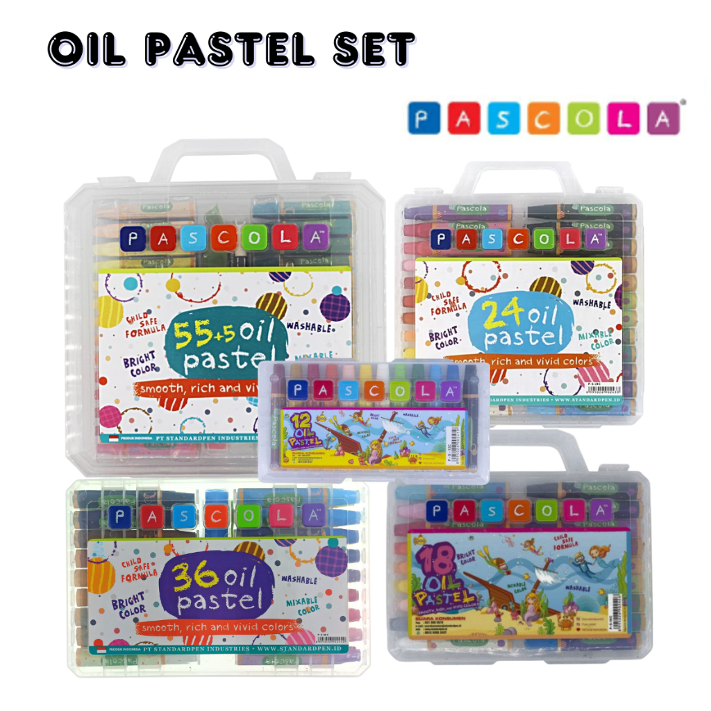 

PASCOLA OIL PASTEL/KRAYON MINYAK 12/18/24/36/60 WARNA