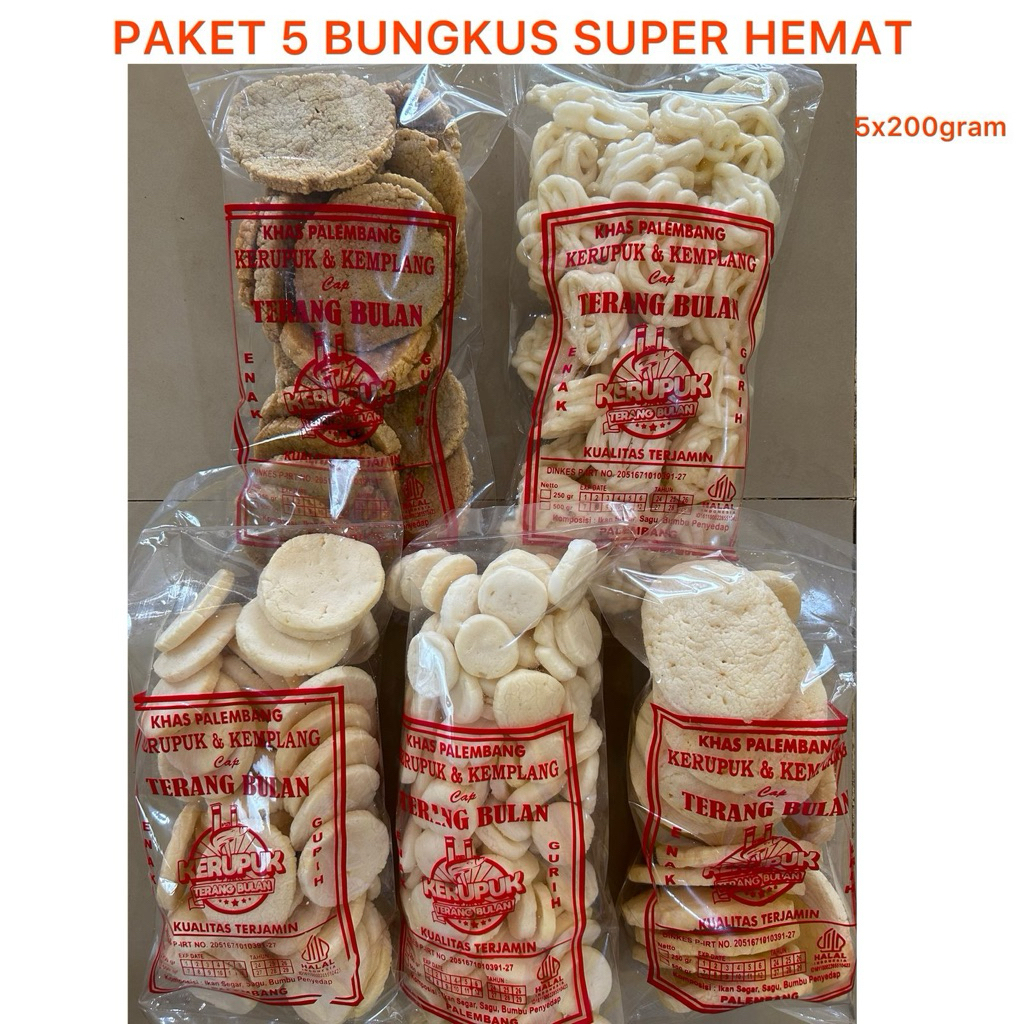 

PAKET 5 BUNGKUS KERUPUK SUPER HEMAT