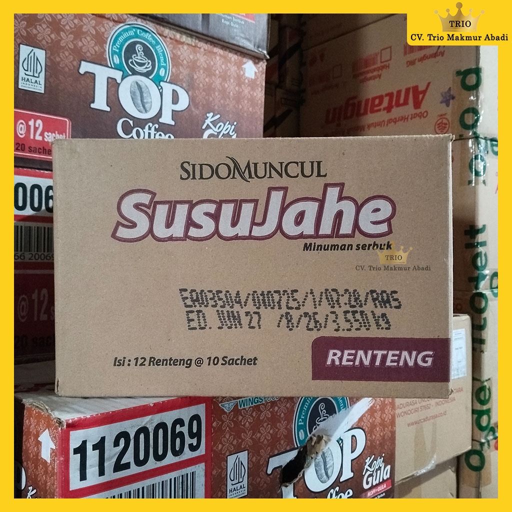 

Sidomuncul Kopi Jahe / Susu Jahe 1 Dus ISi 12 Renteng