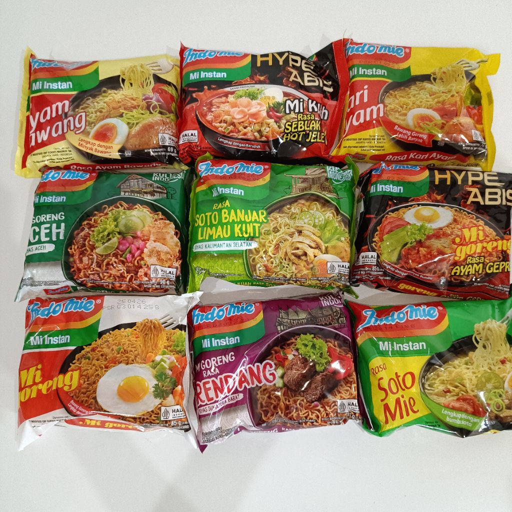 

Toko Bintang Juara Indomie Mi Instan Mie Goreng, Mie Goreng Aceh, Ayam Geprek, Jumbo Spesial, Indomie Goreng, Goreng Rendang, Ayam Bawang, Hype Seblak Hot Jeletot, Kari Ayam, Soto Banjar, Soto Mie, Tori Miso Ramen