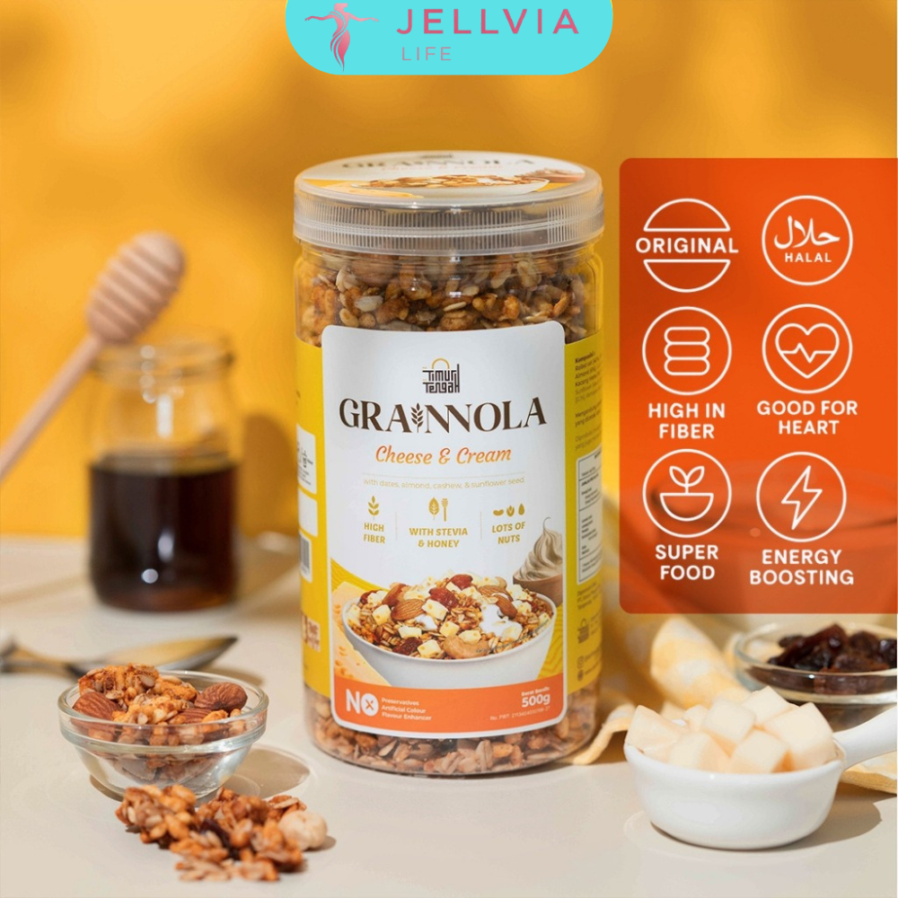 

Timur Tengah Grainnola 500gr Granola Varian Rasa Cheese & Cream Premium Original