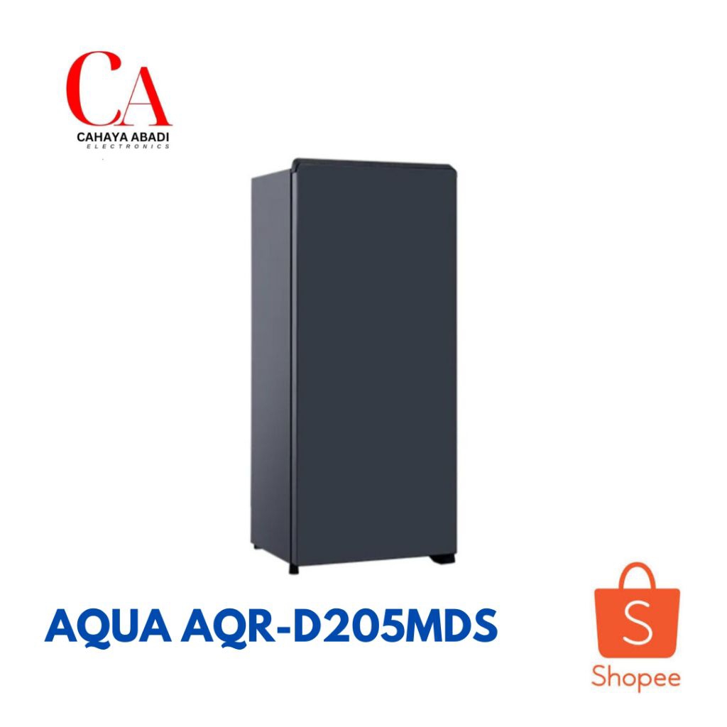 AQUA kulkas 1 pintu AQRD 205MDS AQR D205MDS AQRD 205 MDS AQR-D205-MDS LEMARI ES AQUA REFRIGERATOR