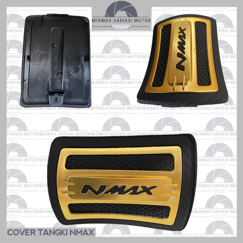 AKSESORIS COVER TANGKI NMAX WARNA GOLD HITAM ELEGAN VARIASI TERBARU