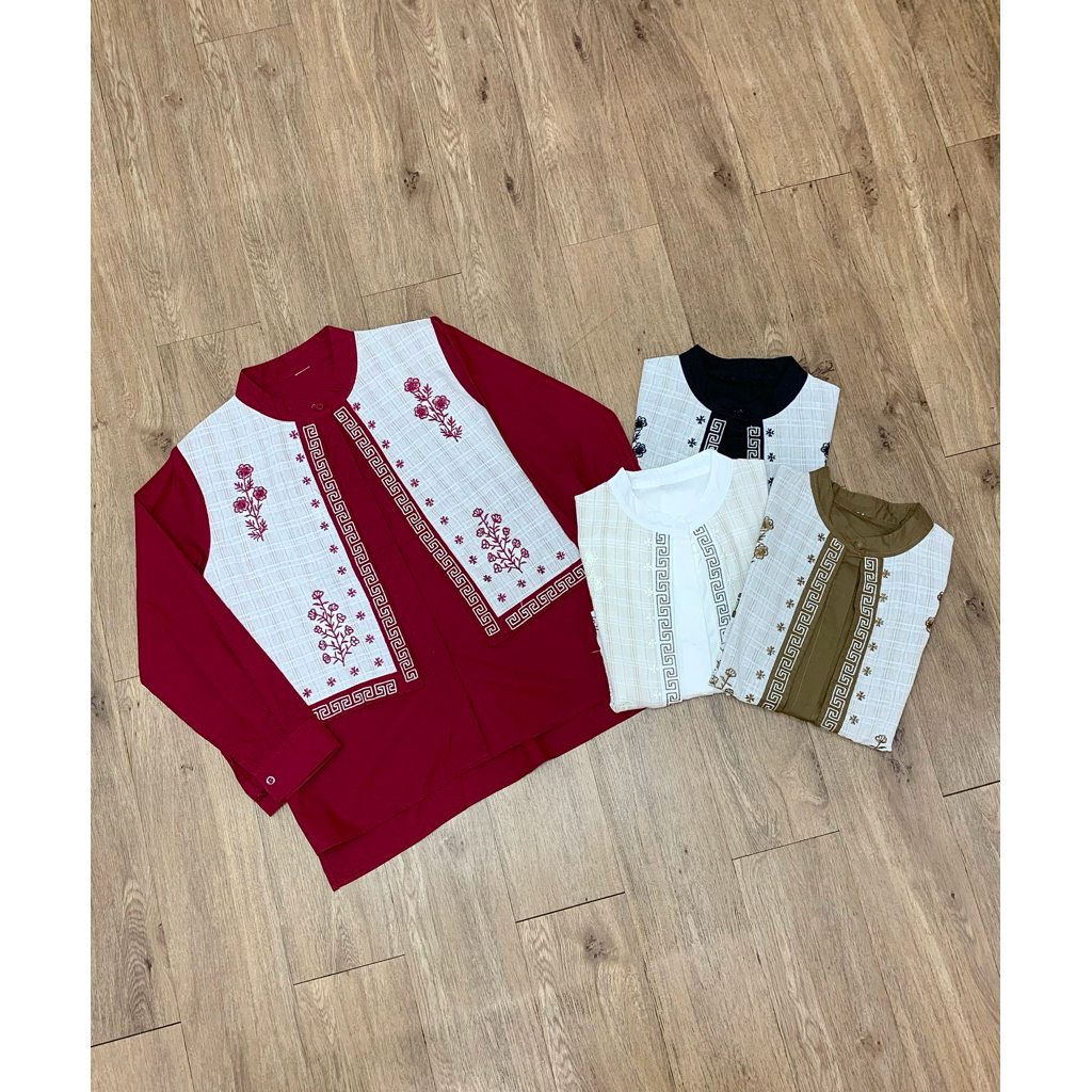 BLOUSE TAVANYA BORDIR/ Blouse wanita/ Blouse katun/ Blouse wanita dewasa bordir/ Blouse rompi