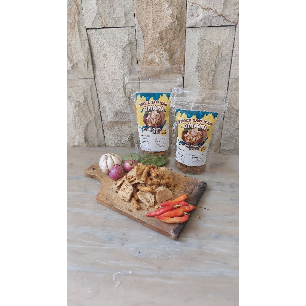 

*OMAMI* Snack Sari Ikan Chips - Otak (Campur)
