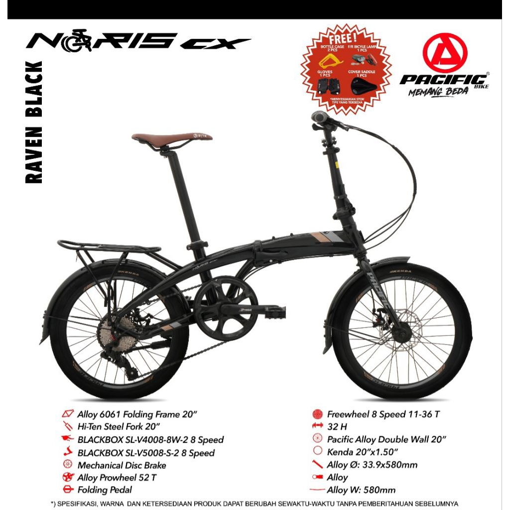 sepeda lipat 20 pacific noris pontianak