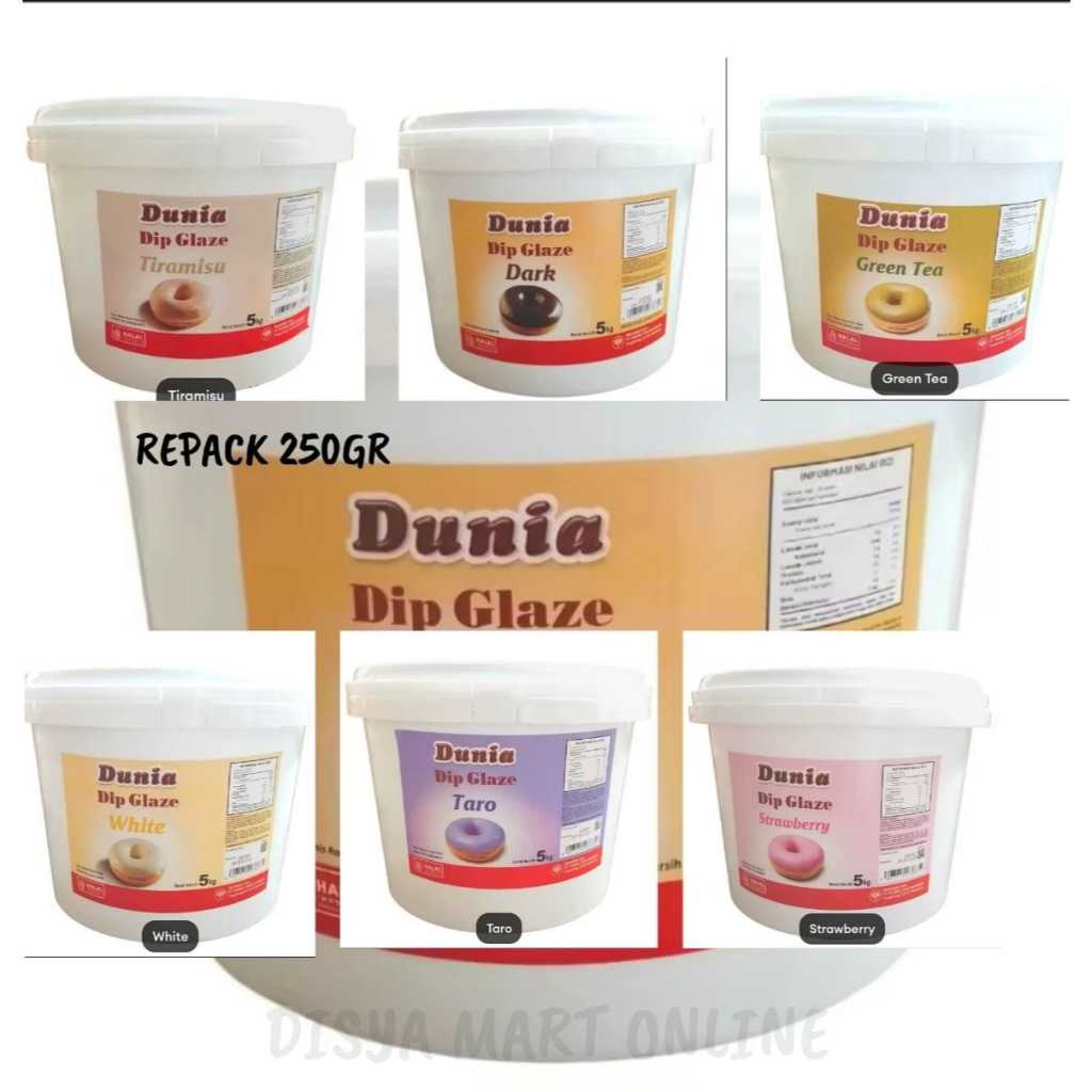 

DUNIA Dip Glaze Repack 250gr - Glaze DUNIA Topping Donut