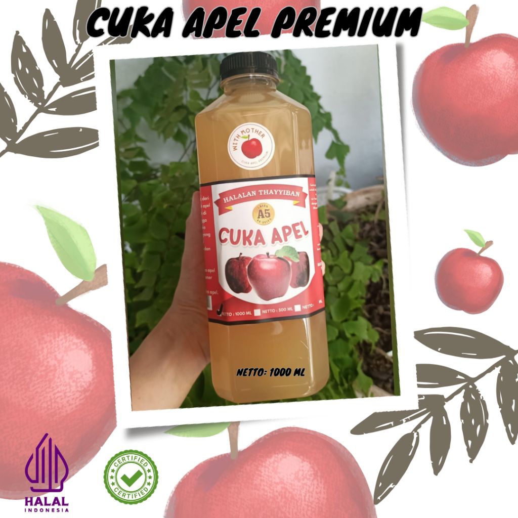 

Cuka Apel with mother Alima 1liter