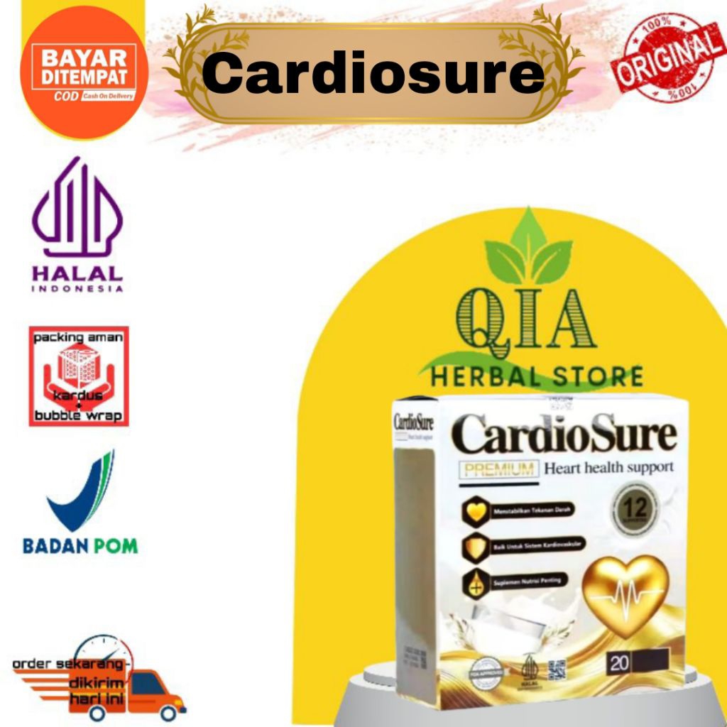 

Cardiosure Susu Premium 12 Sachet Untuk Jantung Sehat