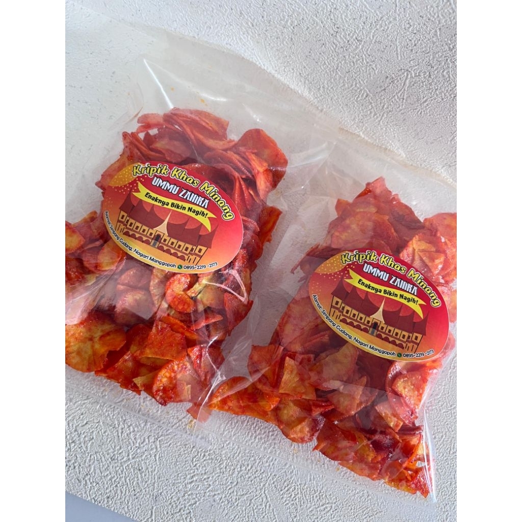 

keripik sanjai balado merah 185 gram