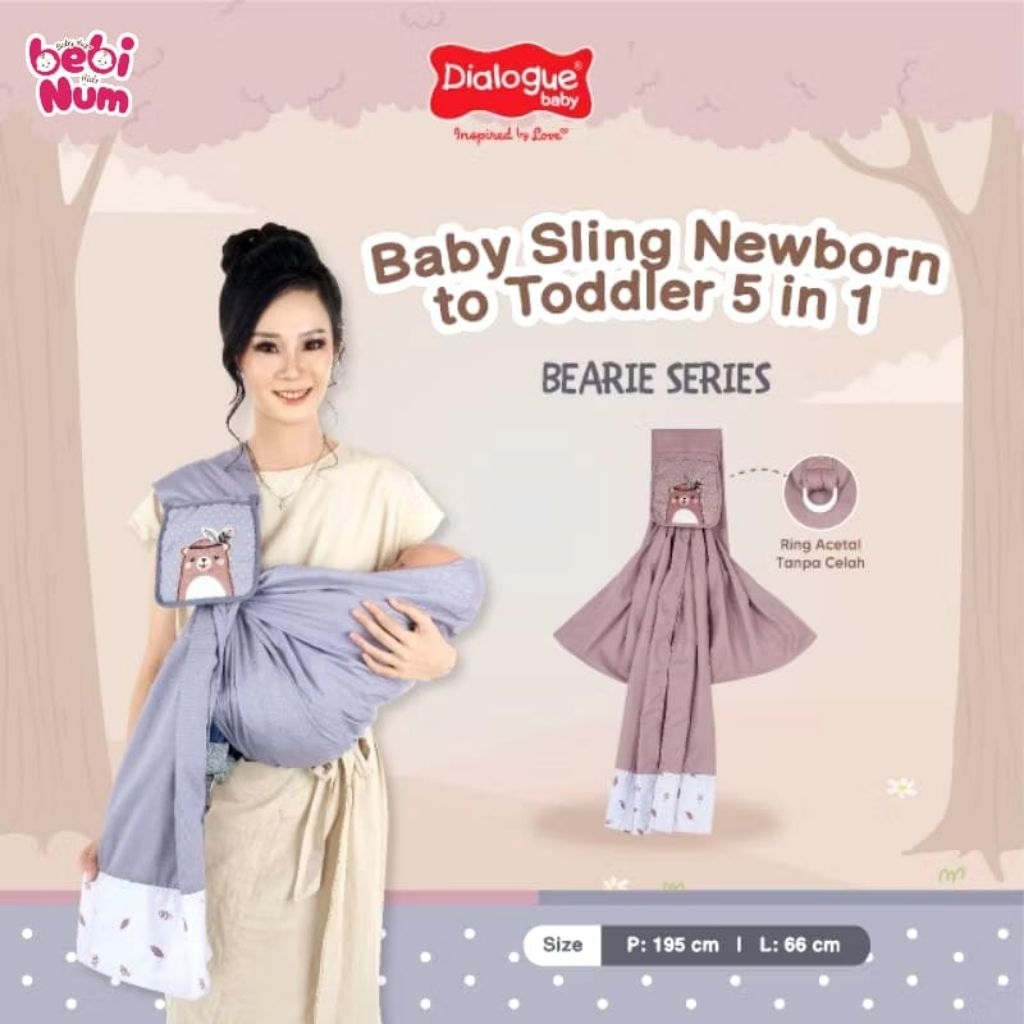 DIALOGUE BABY SLING NEW BORN TO TODDLER BEARIE SERIES - DGG4318