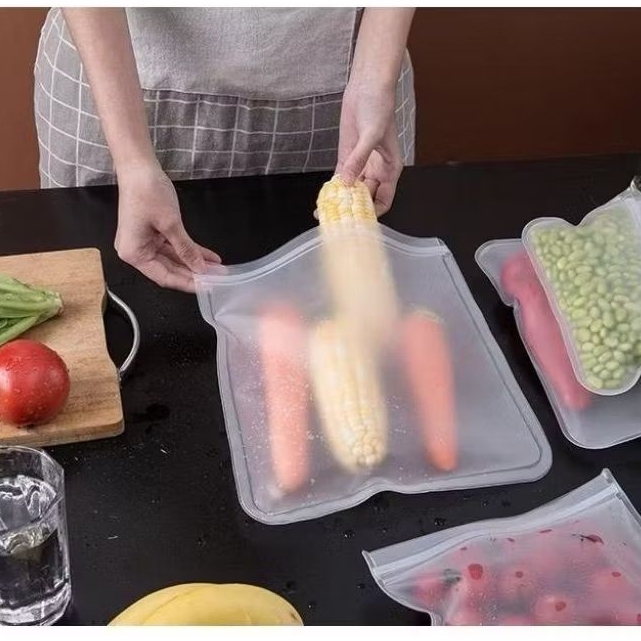 Plastik Makanan Ziplock Food Penyimpanan Makanan Plastik Transparan