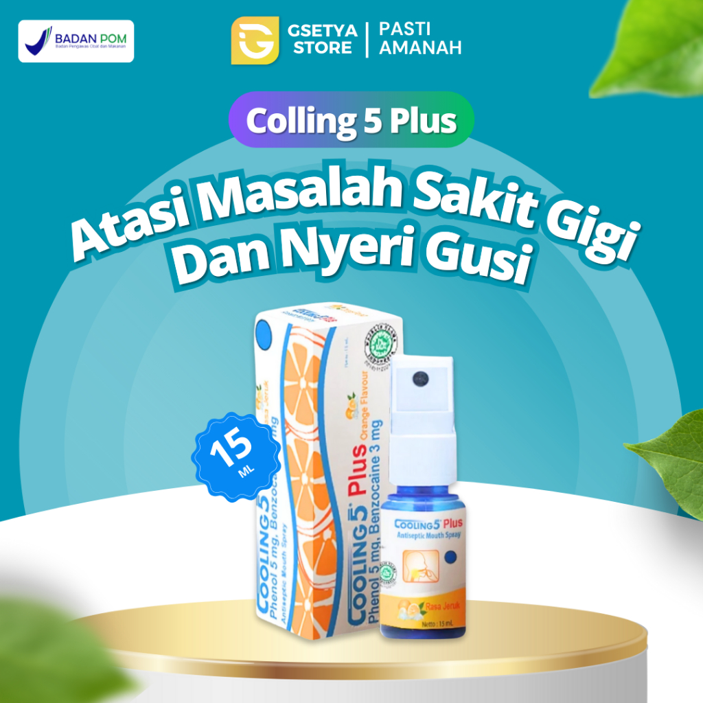 Cooling 5 Plus Obat Semprot Untuk Sakit Gigi Berlubang Nyeri Linu Atasi Gusi Bengkak Ampuh Untuk Ana