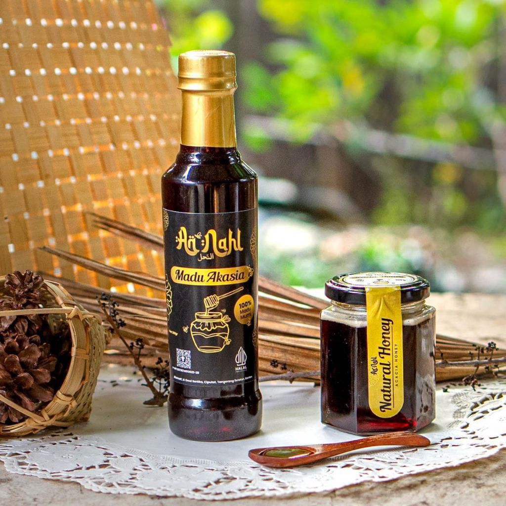 

An Nahl Madu Hitam Akasia Kemasan Jar 500ml Pure Natural Raw Honey