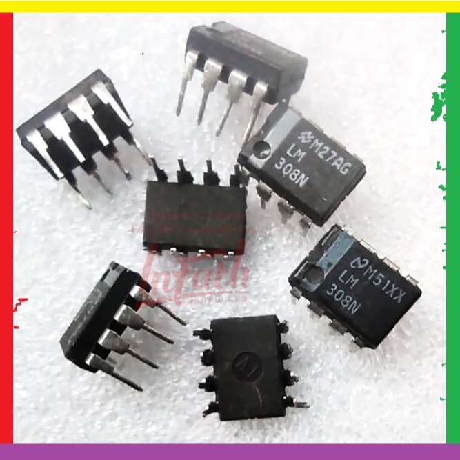 InFath - ASLI Original LM308 LM308N LM308AN  NATIONAL Proco RAT LM 308 308N 308AN ic part stabilizer
