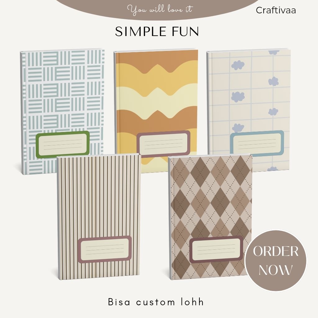 

Sampul buku aesthetic kekinian Korean murah bisa custom (NEW)