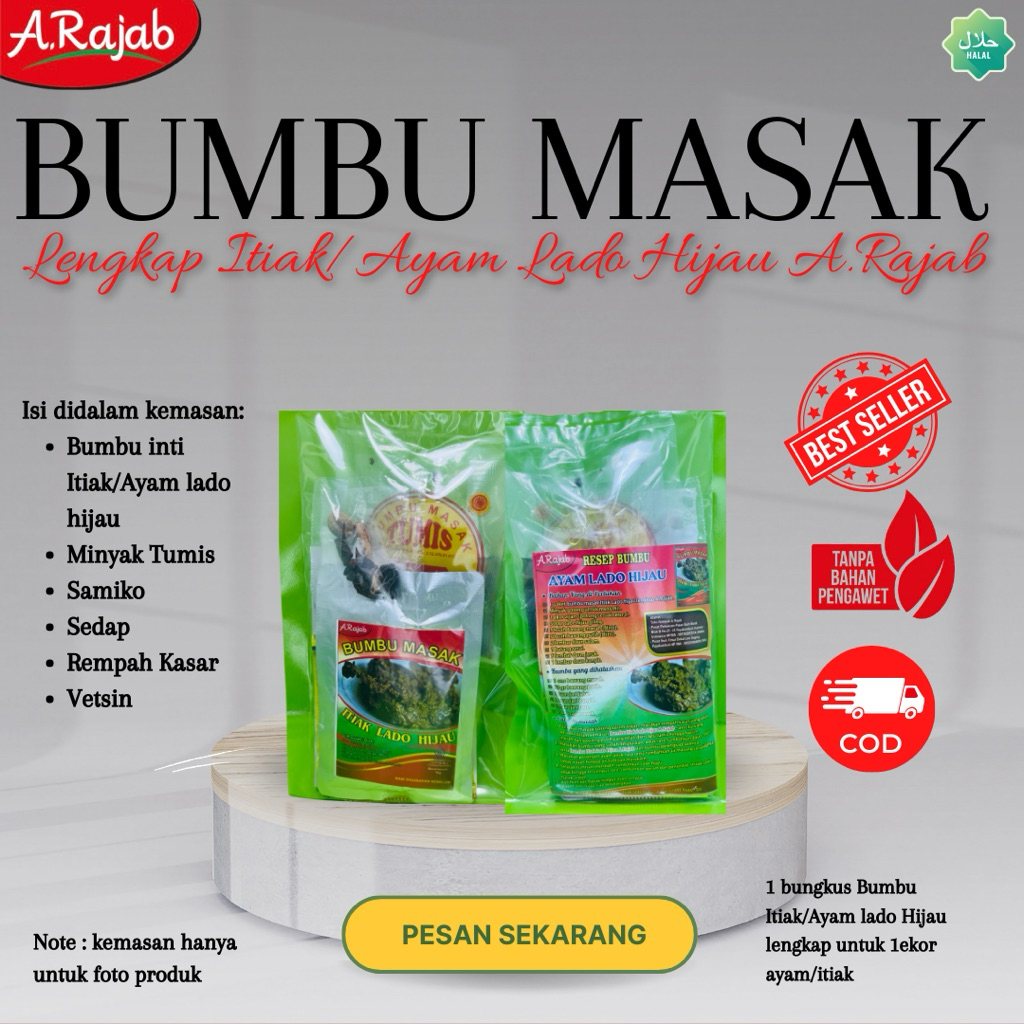 

BUMBU LENGKAP ITIAK/AYAM LADO IJAU A.RAJAB
