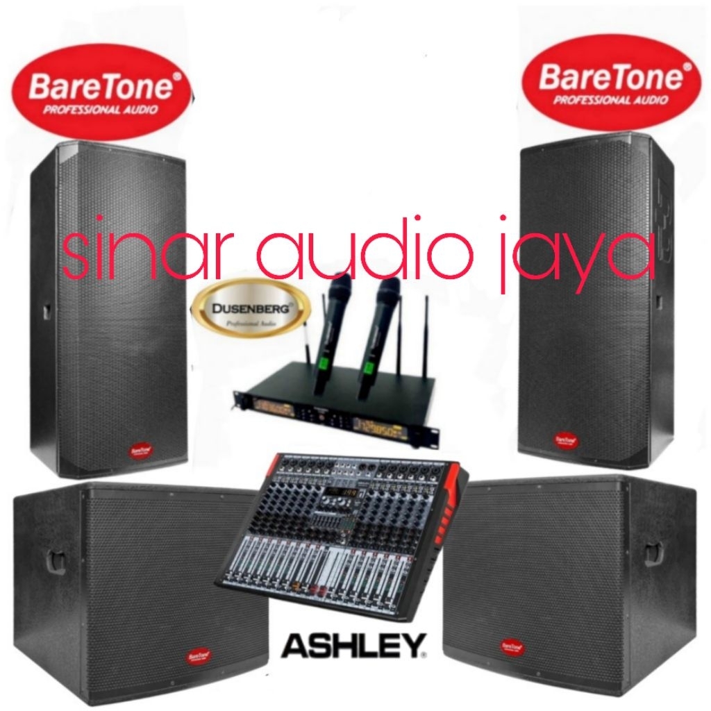 Paket Sound System Karaoke BareTone 15 Inch max215pro Subwoofer Baretone 18 Inch sw18