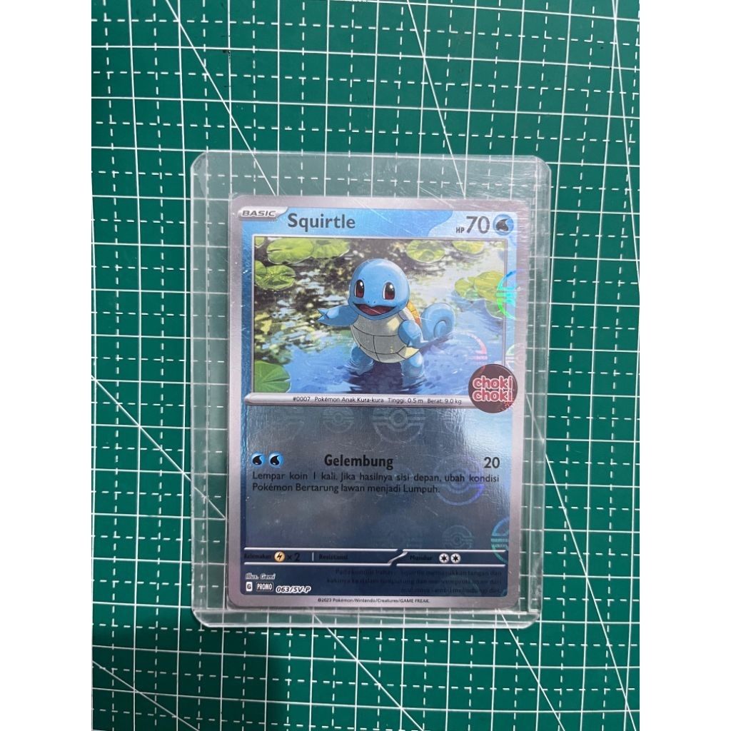 KARTU TCG POKEMON SQUIRTLE ORI CHOKI CHOKI HOLO POKEBALL ORIGINAL
