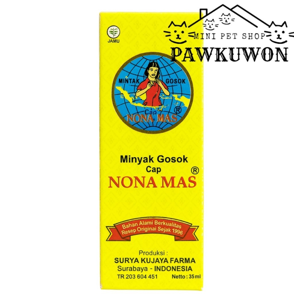 Nona mas minyak gosok termurah original asli 100% 35ml wangi rempah alami bahan natural
