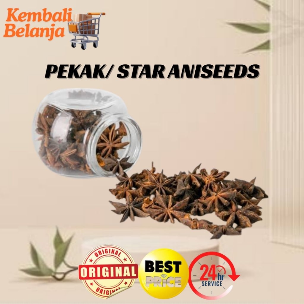 

Pekak/ Bunga Lawang/ Star Anise 100 Gram