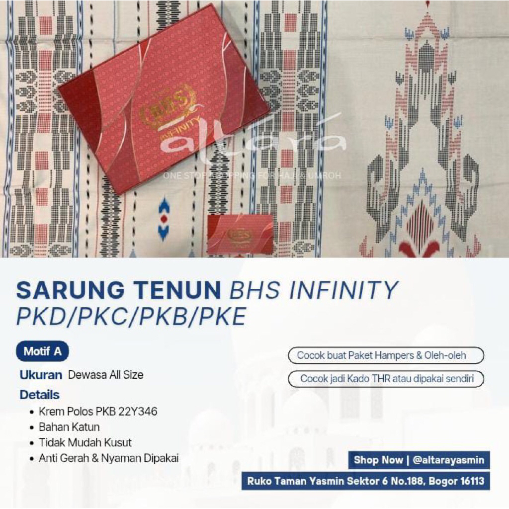 Sarung | Sarung Tenun| Sarung Tenun BHS | Sarung BHS| Sarung BHS Infinity | Sarung BHS Infinity PKD 