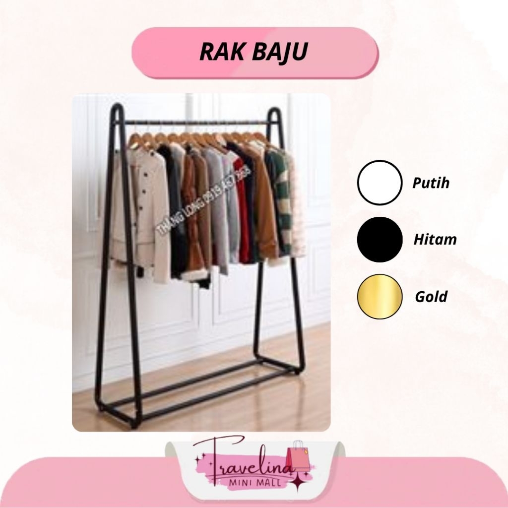 TERKUAT Rak Baju Industrial Full Besi