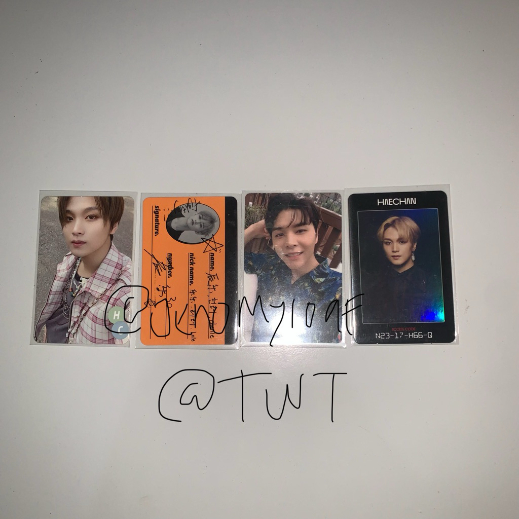 PHOTOCARD LEE HAECHAN OFFICIAL HOT SAUCE NCT DREAM PC CHENLE CREWCARD  C WGU WE GO UP PC JOHNNY DICO