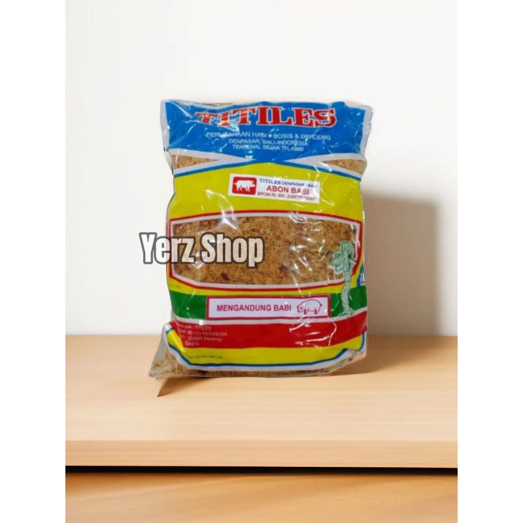 

ABON BABI TITILES 500GR ORIGINAL TITILES BALI - Oleh Oleh Khas Bali Non Halal