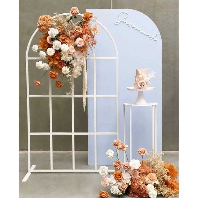 BACKDROP UNTUK ACARA PESTA PERNIKAHAN DAN LAMARAN BACKDROP BONGKAR PASANG dekorasi bunga