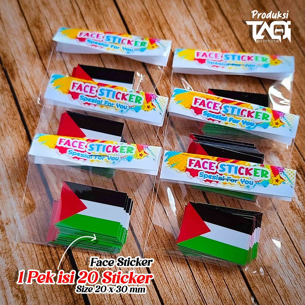 

Sticker Palestine Sticker Pipi Size 3x4cm / Sticker Pipi Palestina