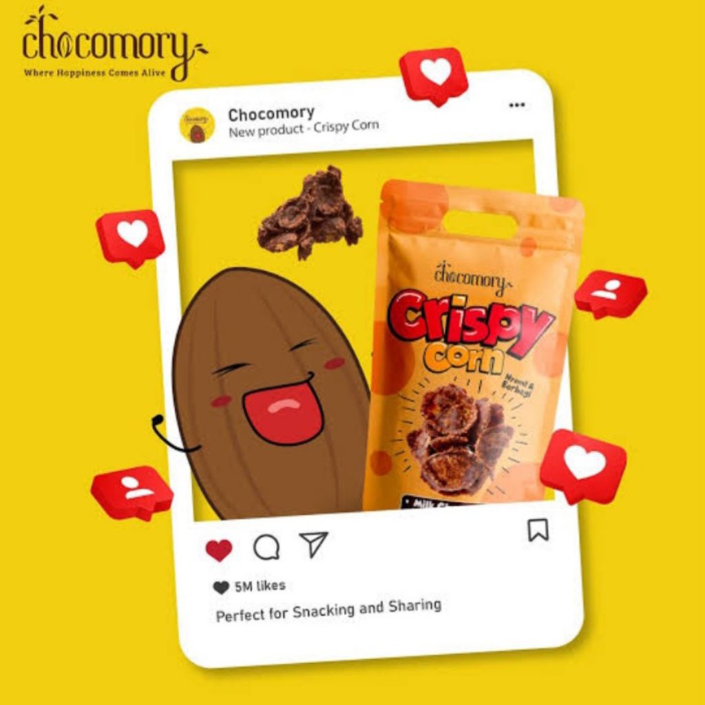 

CHOCOMORY CRISPY CORN MILK CHOCOLATE