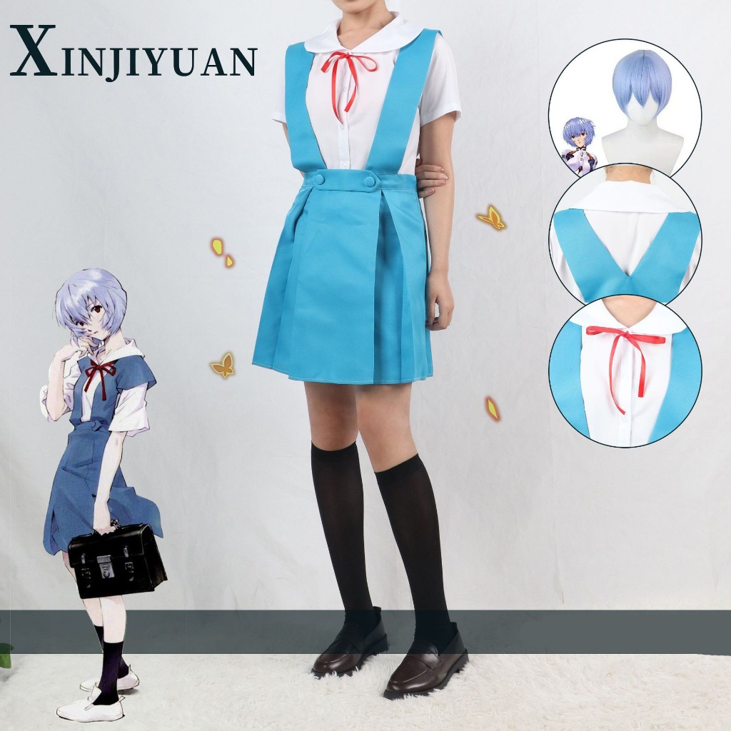 Neon Genesis Evangelion cosplay Rei Ayanami cosplay costume and wig